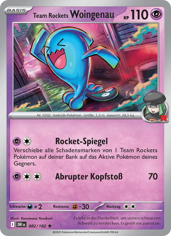 Team Rockets Woingenau 082 — Destined Rivals (German Pokémon TCG card)