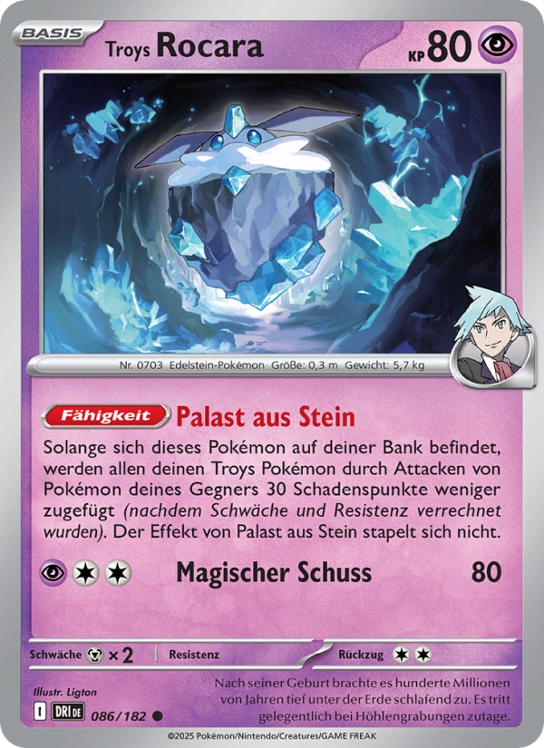 Troys Rocara 086 — Destined Rivals (German Pokémon TCG card)