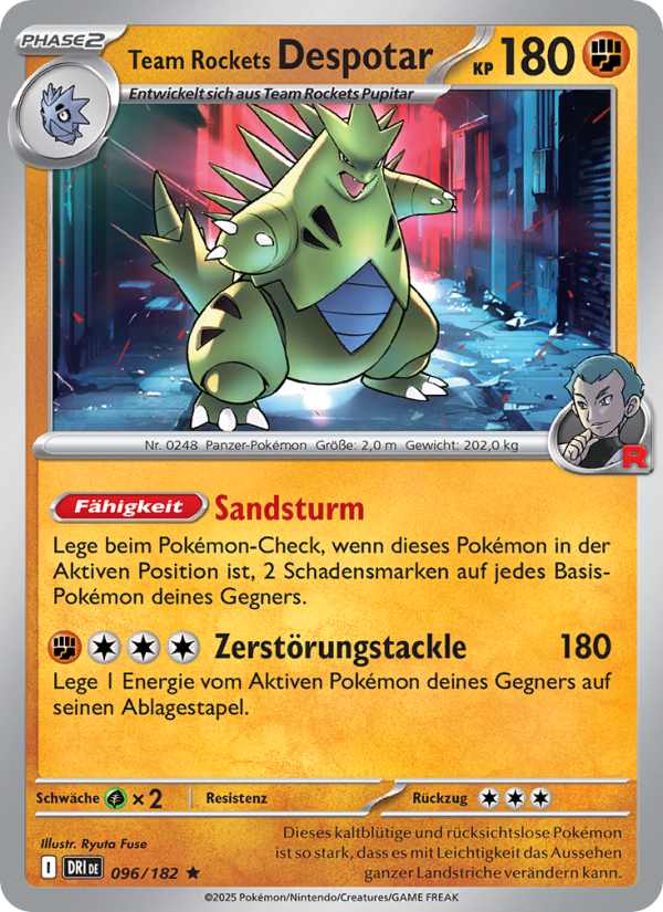 Team Rockets Despotar 096 — Destined Rivals (German Pokémon TCG card)