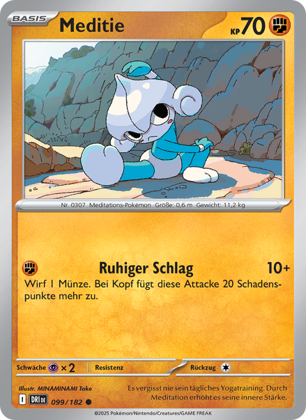 Meditie 099 — Destined Rivals (German Pokémon TCG card)