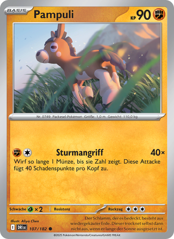 Pampuli 107 — Destined Rivals (German Pokémon TCG card)