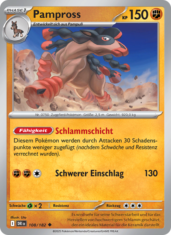 Pampross 108 — Destined Rivals (German Pokémon TCG card)