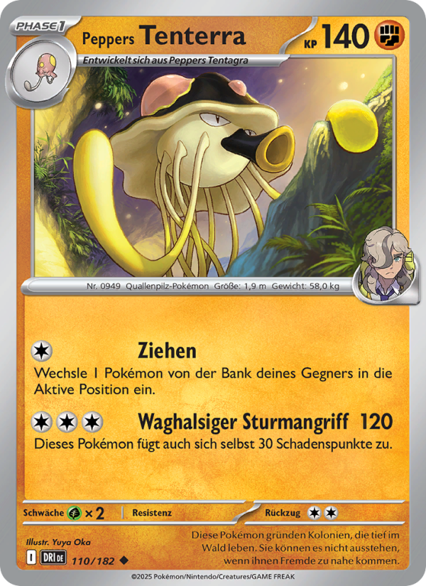 Peppers Tenterra 110 — Destined Rivals (German Pokémon TCG card)