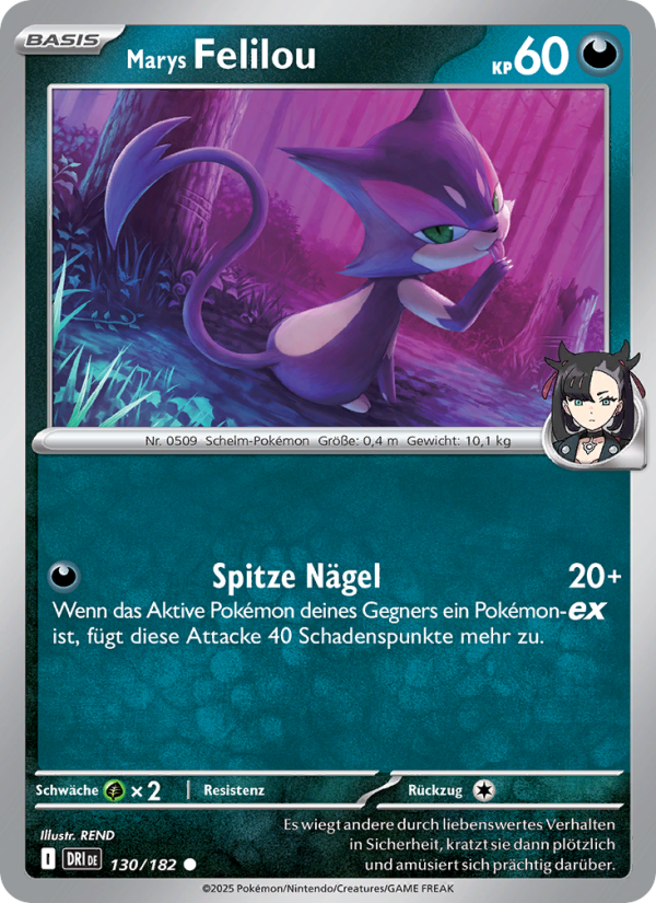 Marys Felilou 130 — Destined Rivals (German Pokémon TCG card)