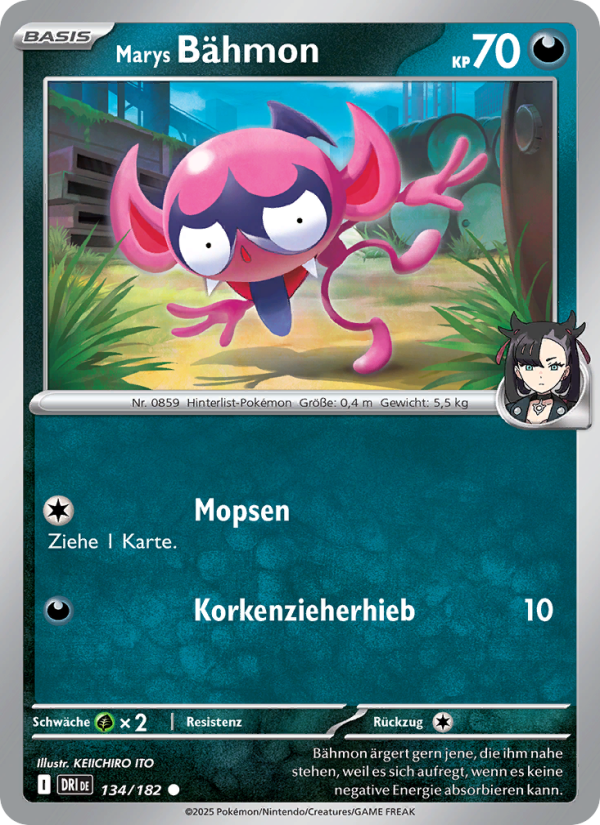 Marys Bähmon 134 — Destined Rivals (German Pokémon TCG card)