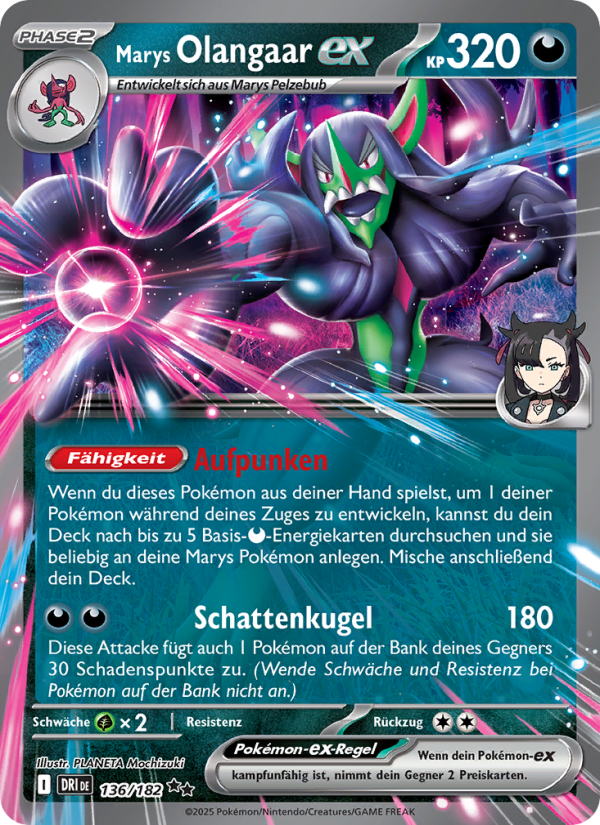 Marys Olangaar-ex 136 — Destined Rivals (German Pokémon TCG card)