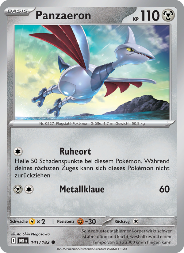 Panzaeron 141 — Destined Rivals (German Pokémon TCG card)