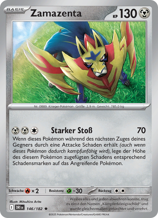 Zamazenta 146 — Destined Rivals (German Pokémon TCG card)