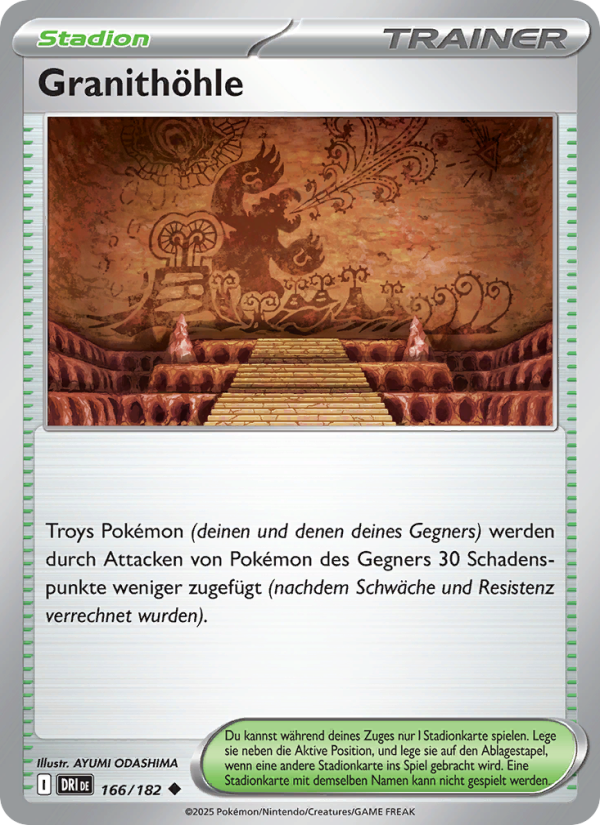 Granithöhle 166 — Destined Rivals (German Pokémon TCG card)