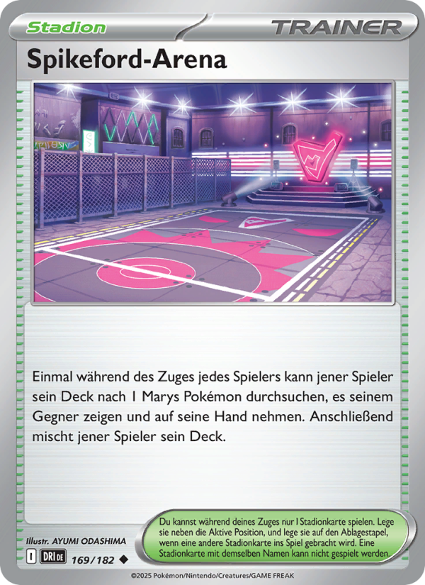 Spikeford-Arena 169 — Destined Rivals (German Pokémon TCG card)