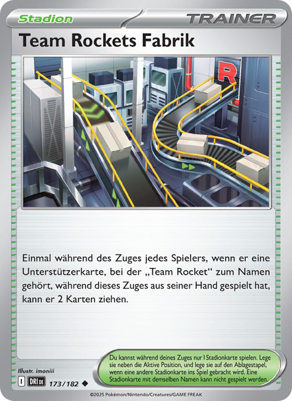 Team Rockets Fabrik 173 — Destined Rivals (German Pokémon TCG card)