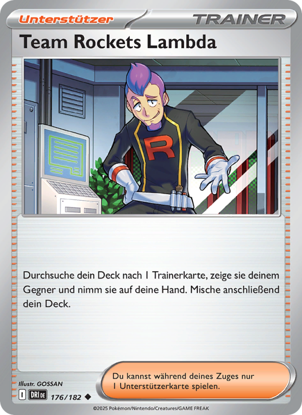 Team Rockets Lambda 176 — Destined Rivals (German Pokémon TCG card)
