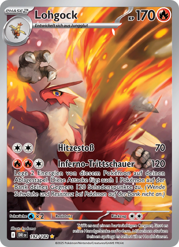 Lohgock 192 — Destined Rivals (German Pokémon TCG card)
