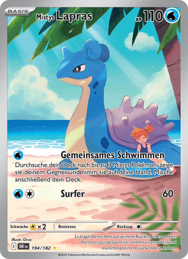 Mistys Lapras 194 — Destined Rivals (German Pokémon TCG card)