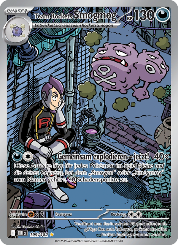 Team Rockets Smogmog 199 — Destined Rivals (German Pokémon TCG card)