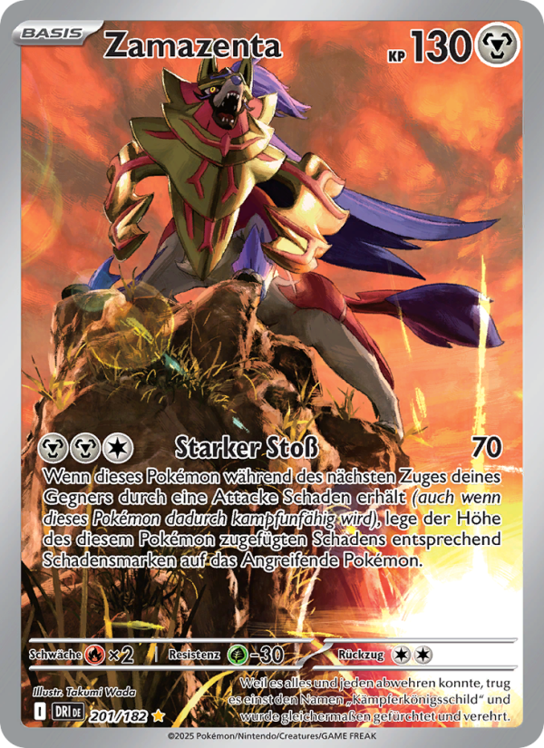 Zamazenta 201 — Destined Rivals (German Pokémon TCG card)