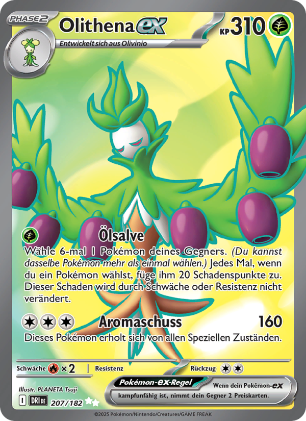 Olithena-ex 207 — Destined Rivals (German Pokémon TCG card)