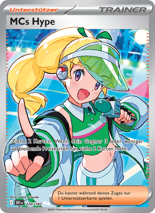 MCs Hype 220 — Destined Rivals (German Pokémon TCG card)