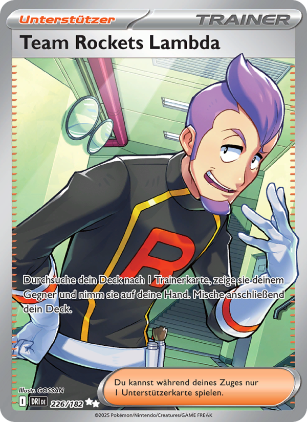 Team Rockets Lambda 226 — Destined Rivals (German Pokémon TCG card)