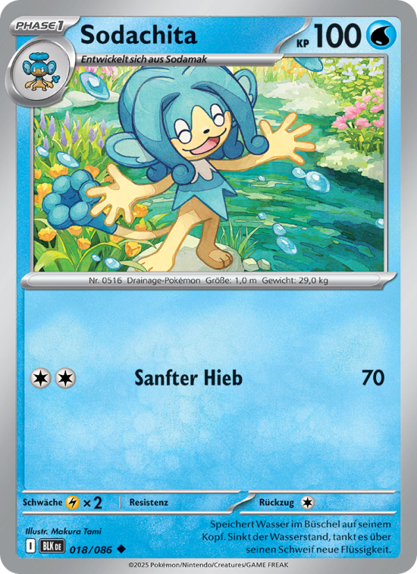 Sodachita 018 — Schwarze Blitze (German Pokémon TCG card)