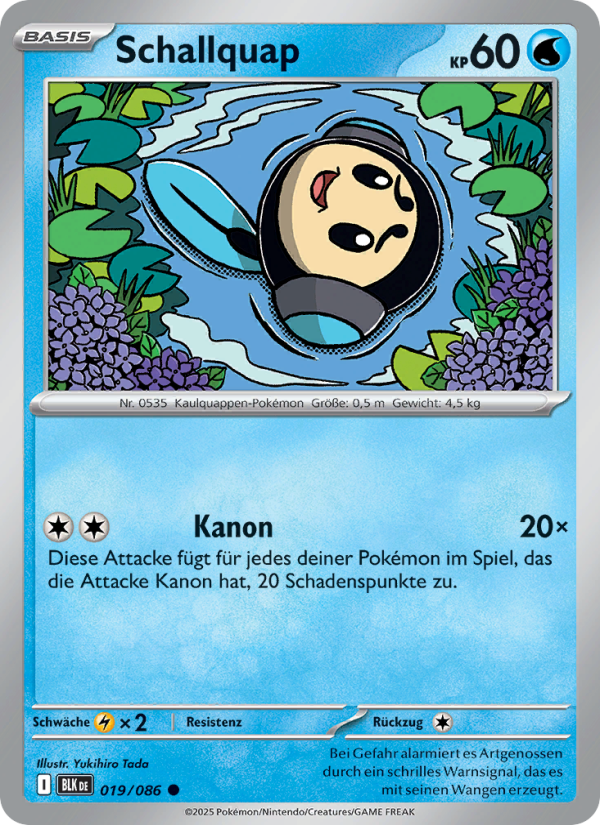 Schallquap 019 — Schwarze Blitze (German Pokémon TCG card)
