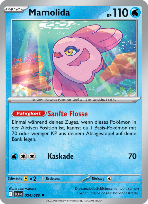 Mamolida 024 — Schwarze Blitze (German Pokémon TCG card)