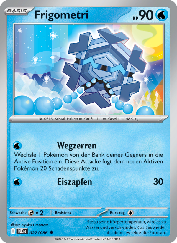 Frigometri 027 — Schwarze Blitze (German Pokémon TCG card)