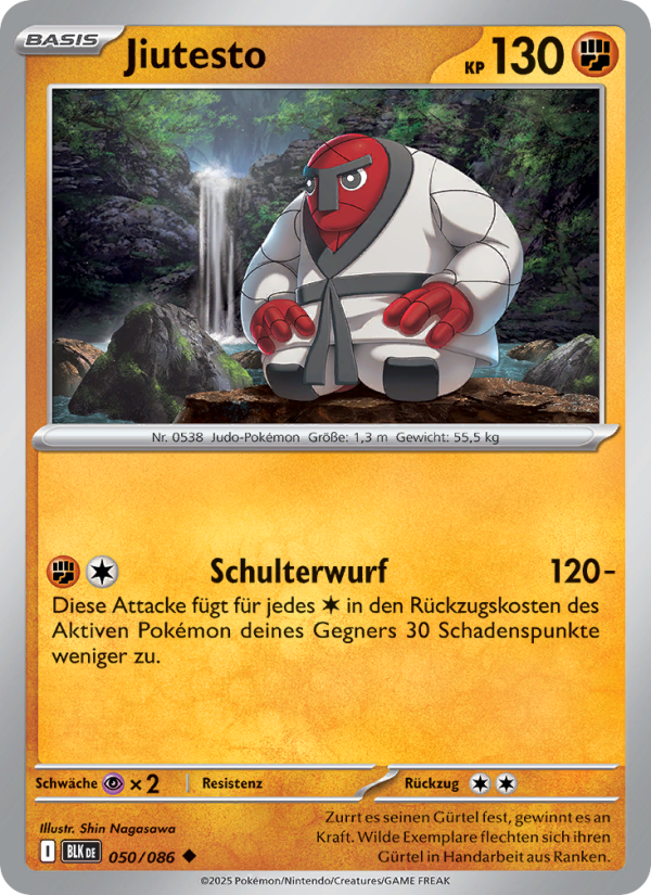 Jiutesto 050 — Schwarze Blitze (German Pokémon TCG card)