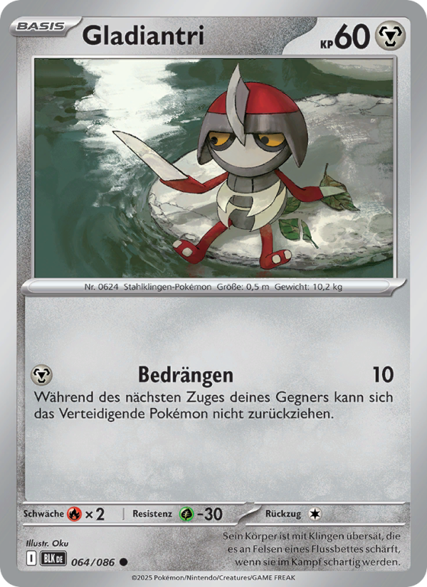 Gladiantri 064 — Schwarze Blitze (German Pokémon TCG card)
