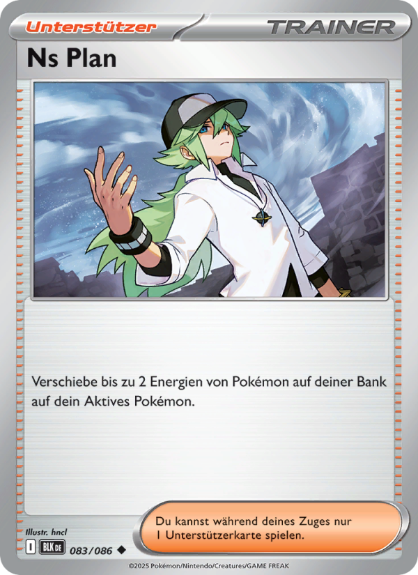 Ns Plan 083 — Schwarze Blitze (German Pokémon TCG card)