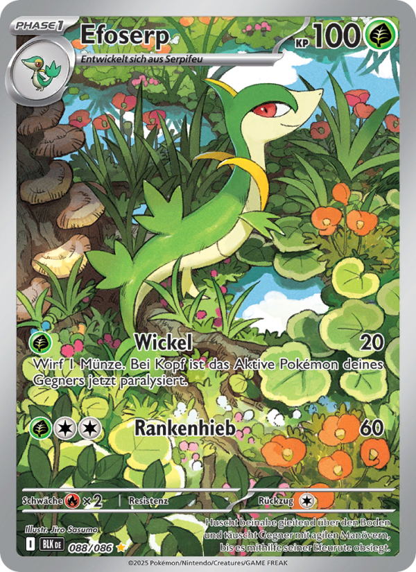 Efoserp 088 — Schwarze Blitze (German Pokémon TCG card)
