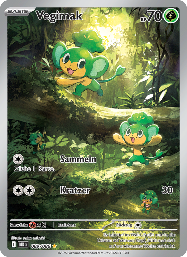 Vegimak 089 — Schwarze Blitze (German Pokémon TCG card)