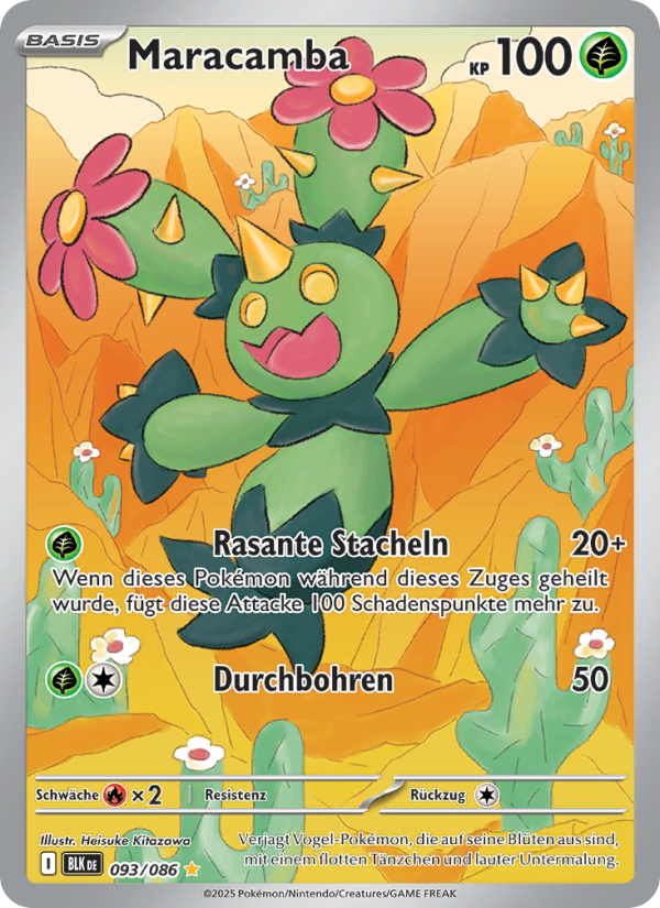 Maracamba 093 — Schwarze Blitze (German Pokémon TCG card)
