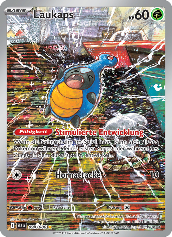 Laukaps 094 — Schwarze Blitze (German Pokémon TCG card)
