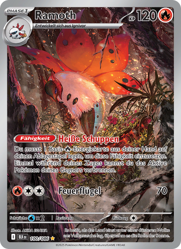 Ramoth 100 — Schwarze Blitze (German Pokémon TCG card)
