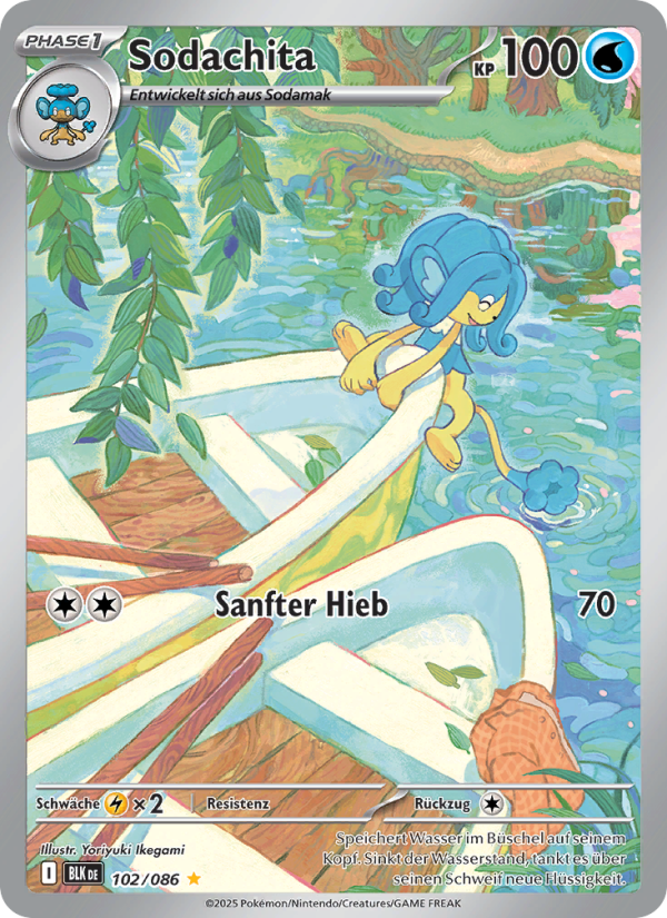 Sodachita 102 — Schwarze Blitze (German Pokémon TCG card)