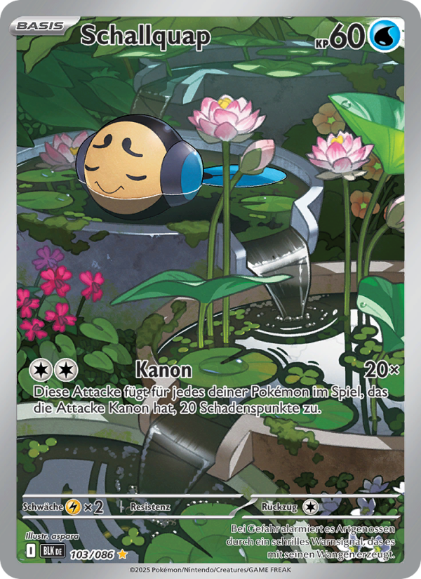 Schallquap 103 — Schwarze Blitze (German Pokémon TCG card)