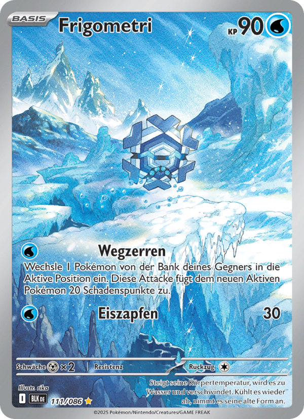 Frigometri 111 — Schwarze Blitze (German Pokémon TCG card)