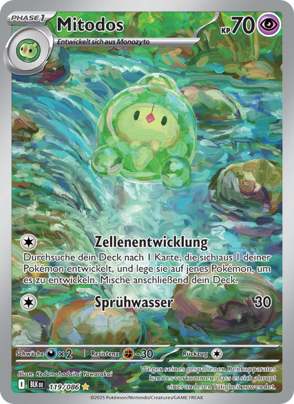 Mitodos 119 — Schwarze Blitze (German Pokémon TCG card)