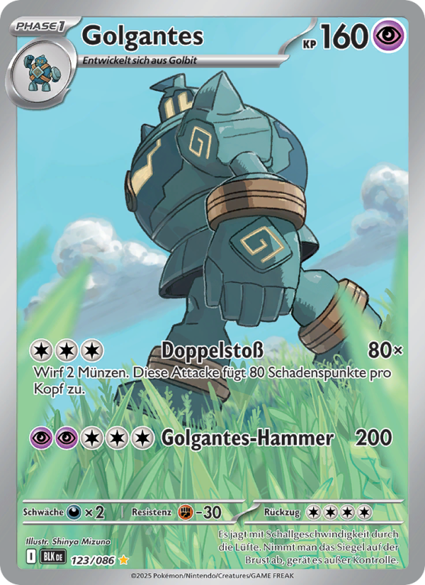 Golgantes 123 — Schwarze Blitze (German Pokémon TCG card)