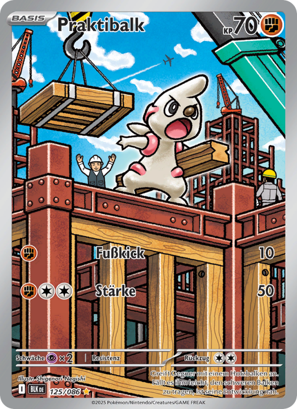 Praktibalk 125 — Schwarze Blitze (German Pokémon TCG card)