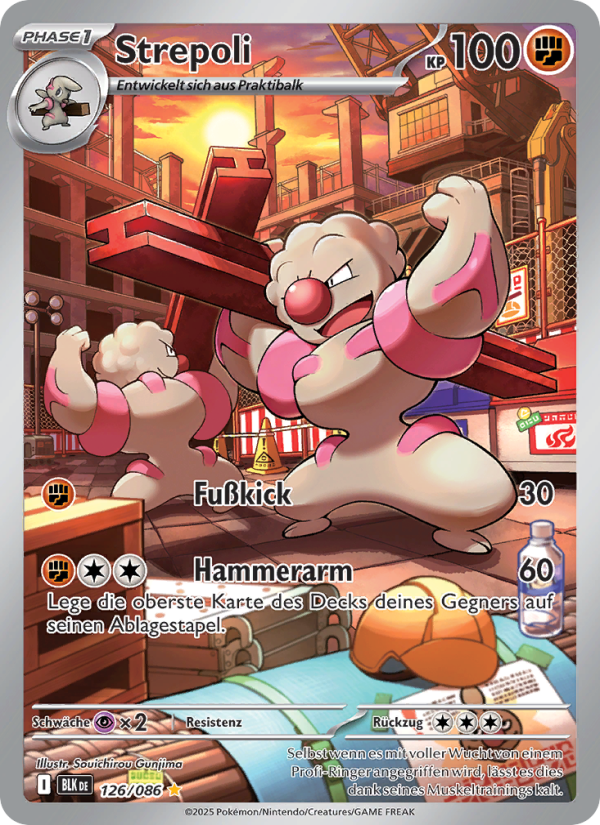 Strepoli 126 — Schwarze Blitze (German Pokémon TCG card)