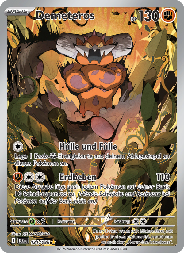Demeteros 131 — Schwarze Blitze (German Pokémon TCG card)