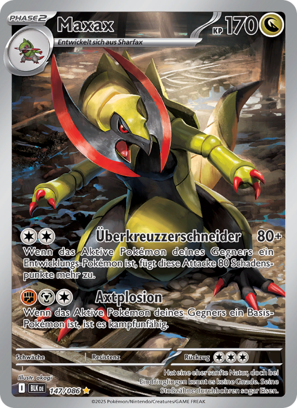 Maxax 147 — Schwarze Blitze (German Pokémon TCG card)
