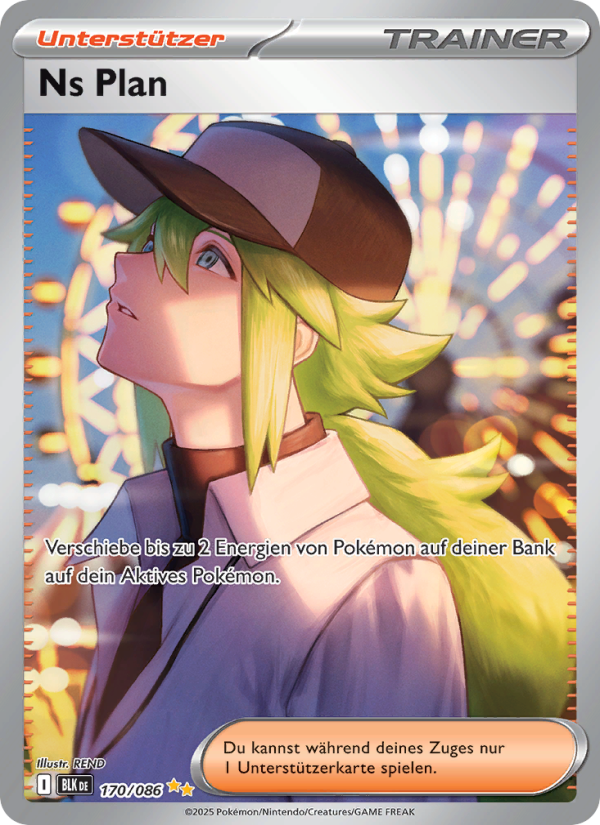 Ns Plan 170 — Schwarze Blitze (German Pokémon TCG card)