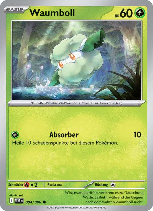 Waumboll 004 — Weiße Flammen (German Pokémon TCG card)