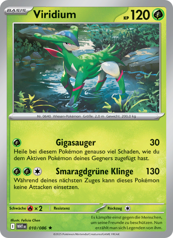 Viridium 010 — Weiße Flammen (German Pokémon TCG card)