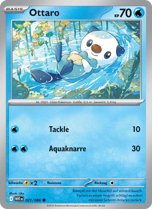 Ottaro 021 — Weiße Flammen (German Pokémon TCG card)
