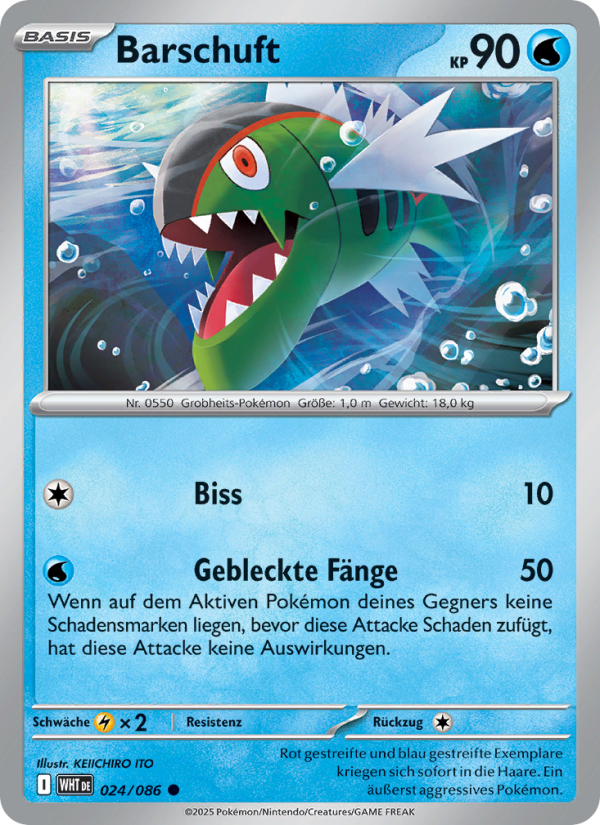 Barschuft 024 — Weiße Flammen (German Pokémon TCG card)