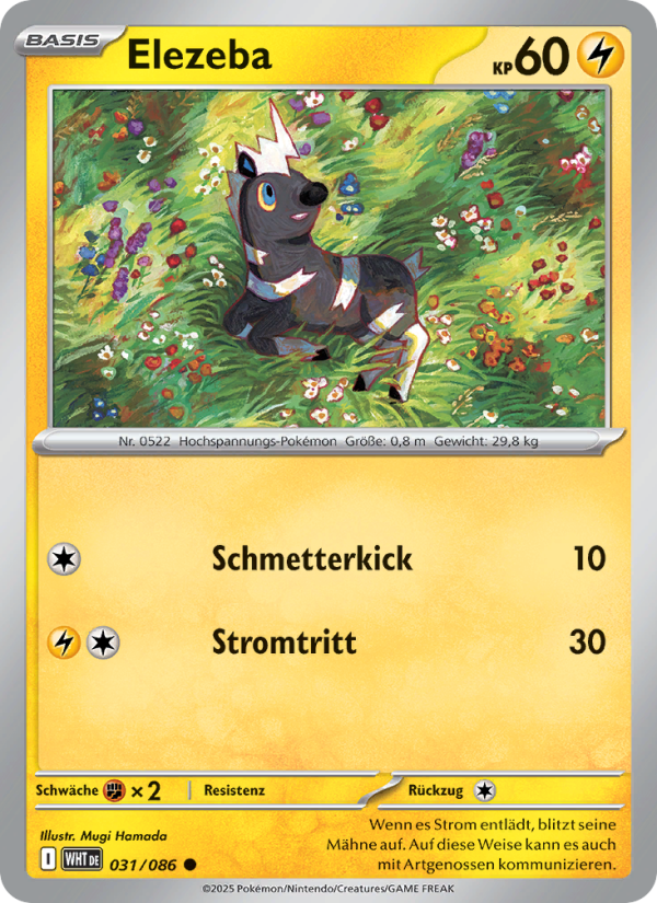 Elezeba 031 — Weiße Flammen (German Pokémon TCG card)